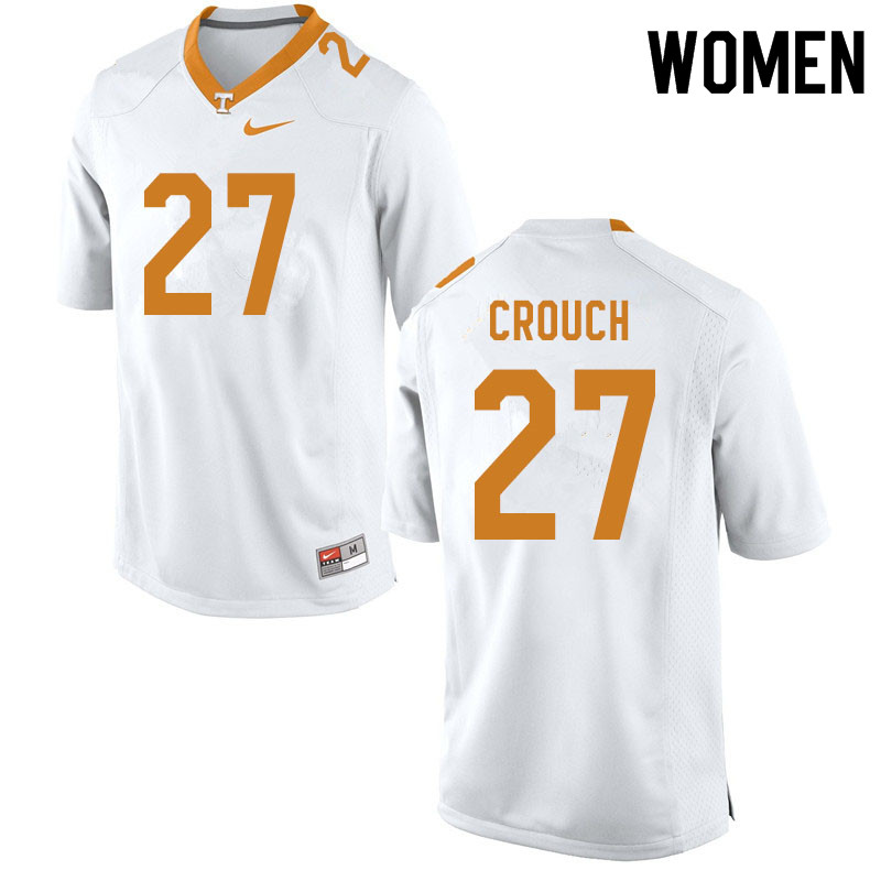 Women #27 Quavaris Crouch Tennessee Volunteers College Football Jerseys Sale-White